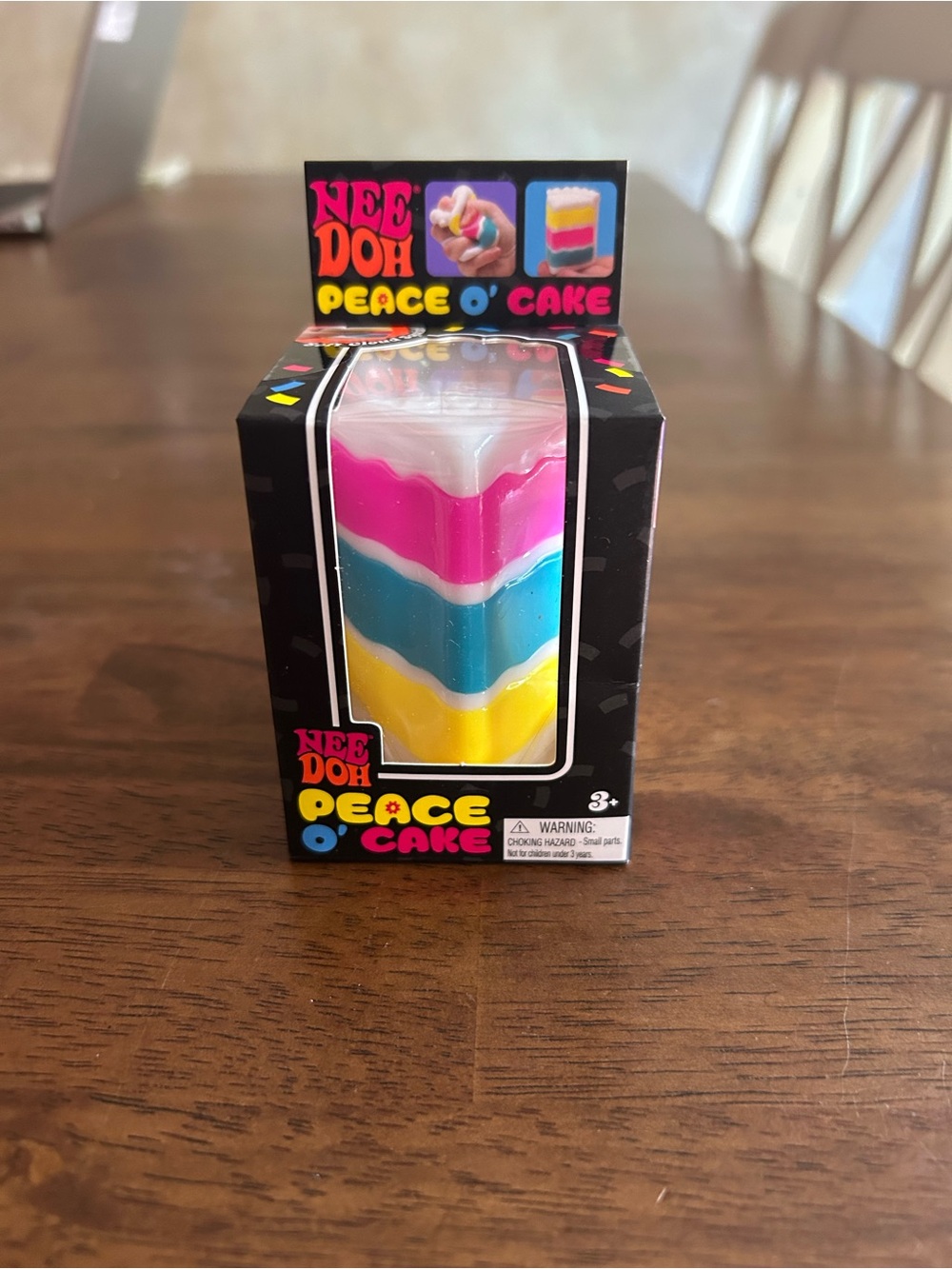 Needoh Peace O' Cake Multicolor Squeeze Toy